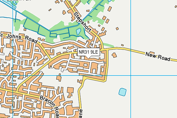 NR31 9LE map - OS VectorMap District (Ordnance Survey)