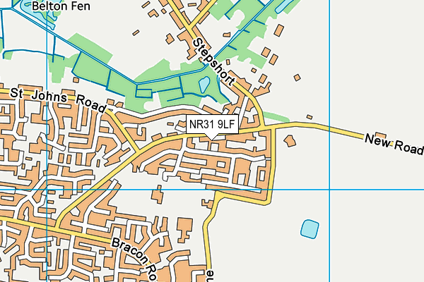 NR31 9LF map - OS VectorMap District (Ordnance Survey)