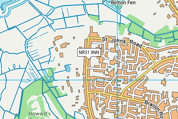 NR31 9NN map - OS VectorMap District (Ordnance Survey)