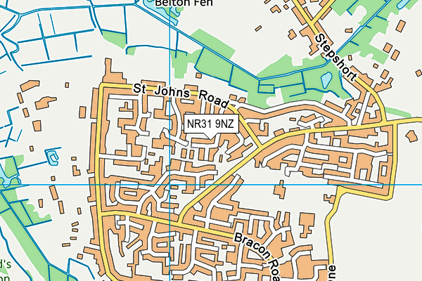 NR31 9NZ map - OS VectorMap District (Ordnance Survey)