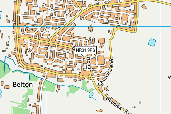 NR31 9PS map - OS VectorMap District (Ordnance Survey)