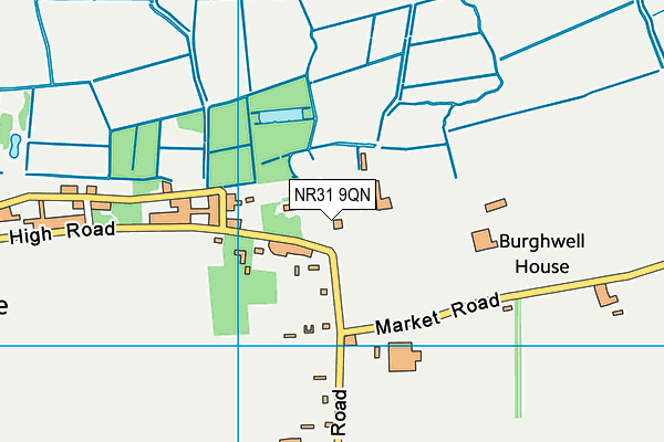 NR31 9QN map - OS VectorMap District (Ordnance Survey)