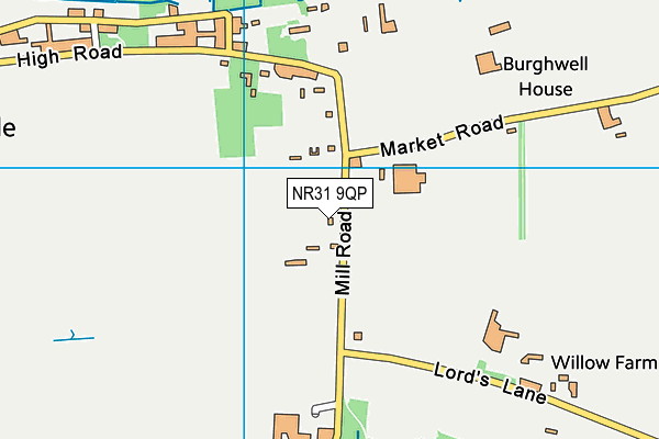 NR31 9QP map - OS VectorMap District (Ordnance Survey)