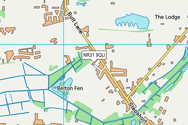 NR31 9QU map - OS VectorMap District (Ordnance Survey)