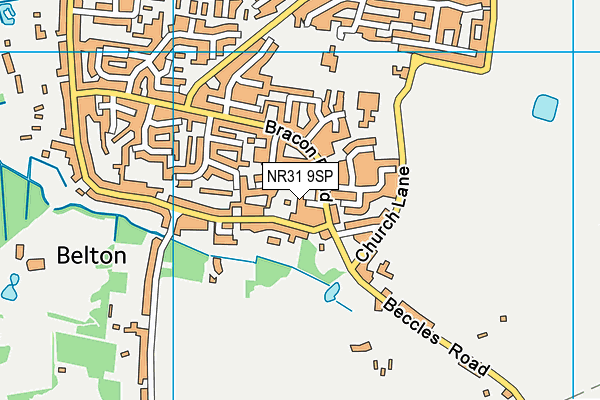 NR31 9SP map - OS VectorMap District (Ordnance Survey)