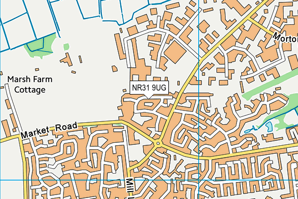 NR31 9UG map - OS VectorMap District (Ordnance Survey)