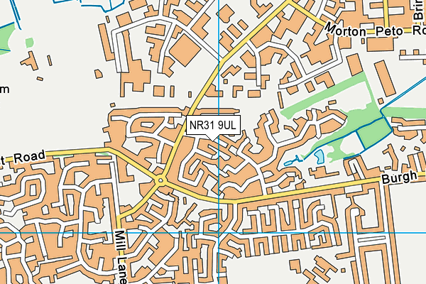 NR31 9UL map - OS VectorMap District (Ordnance Survey)