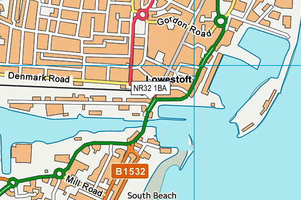 Map of TAYLOR PROPERTIES LOWESTOFT LIMITED at district scale