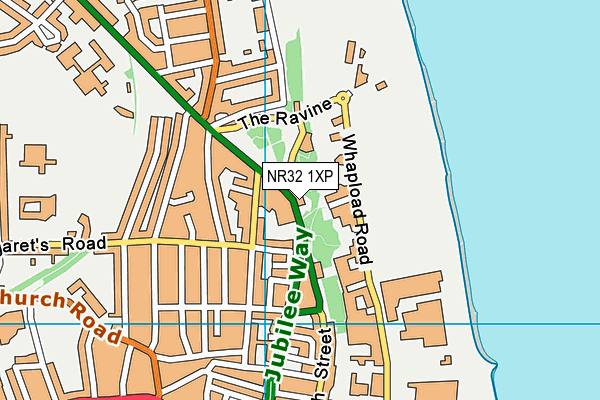 NR32 1XP map - OS VectorMap District (Ordnance Survey)