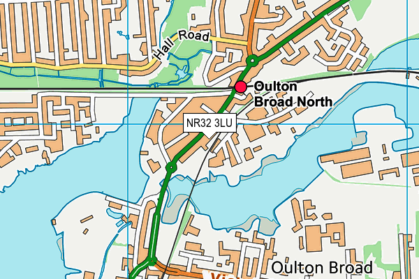 NR32 3LU map - OS VectorMap District (Ordnance Survey)