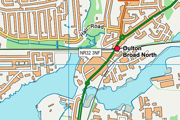 NR32 3NF map - OS VectorMap District (Ordnance Survey)