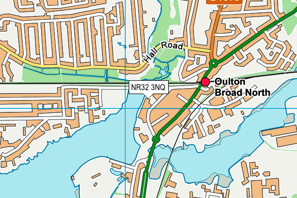 NR32 3NQ map - OS VectorMap District (Ordnance Survey)