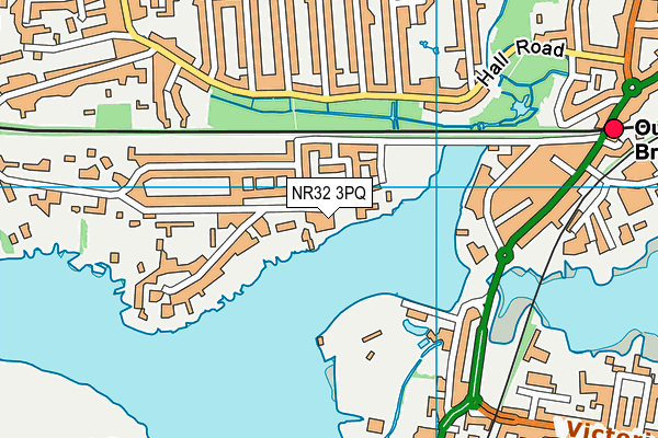 NR32 3PQ map - OS VectorMap District (Ordnance Survey)