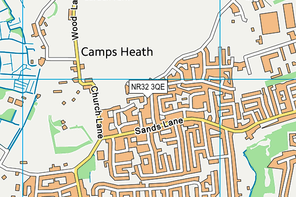 NR32 3QE map - OS VectorMap District (Ordnance Survey)