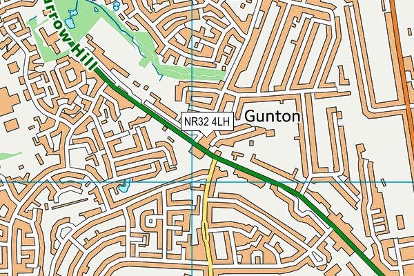 NR32 4LH map - OS VectorMap District (Ordnance Survey)