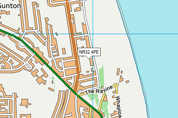 NR32 4PE map - OS VectorMap District (Ordnance Survey)
