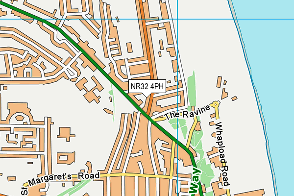 NR32 4PH map - OS VectorMap District (Ordnance Survey)