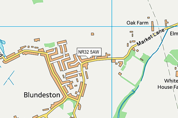 NR32 5AW map - OS VectorMap District (Ordnance Survey)