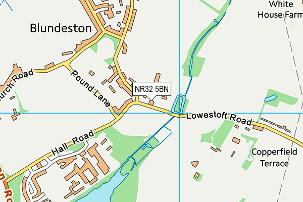 NR32 5BN map - OS VectorMap District (Ordnance Survey)