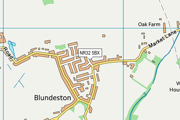 NR32 5BX map - OS VectorMap District (Ordnance Survey)