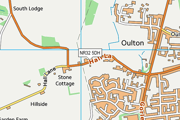 NR32 5DH map - OS VectorMap District (Ordnance Survey)