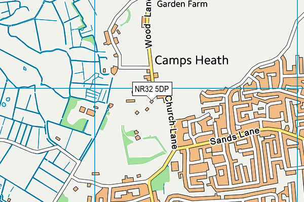 NR32 5DP map - OS VectorMap District (Ordnance Survey)