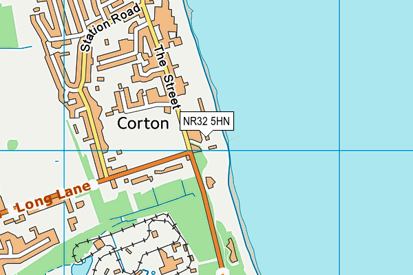 NR32 5HN map - OS VectorMap District (Ordnance Survey)