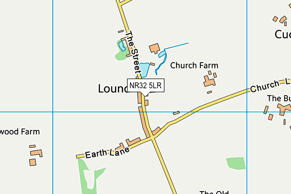 NR32 5LR map - OS VectorMap District (Ordnance Survey)