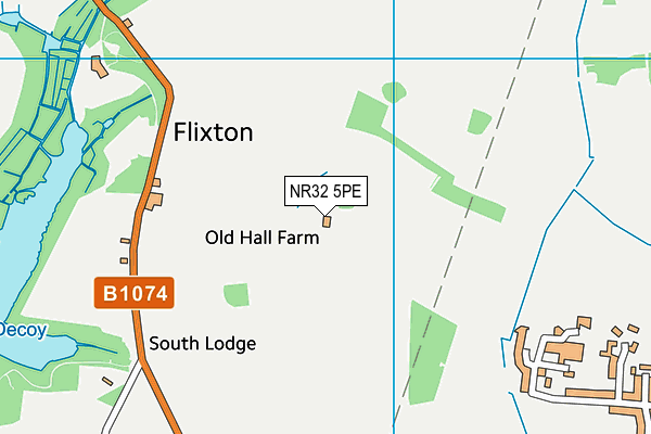 NR32 5PE map - OS VectorMap District (Ordnance Survey)