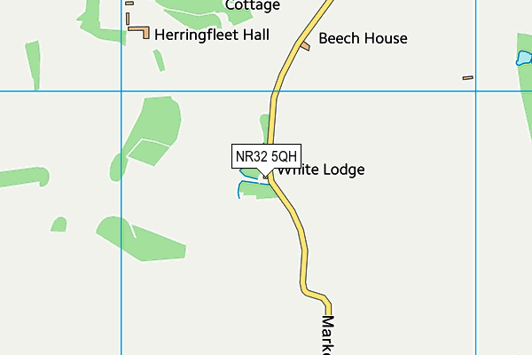 NR32 5QH map - OS VectorMap District (Ordnance Survey)