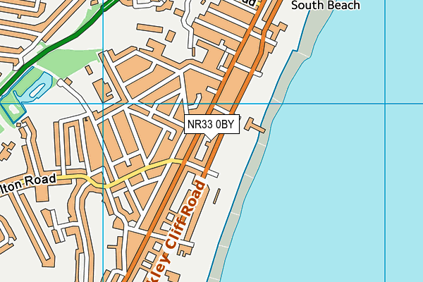 NR33 0BY map - OS VectorMap District (Ordnance Survey)