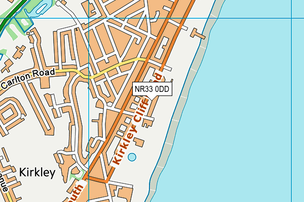 NR33 0DD map - OS VectorMap District (Ordnance Survey)