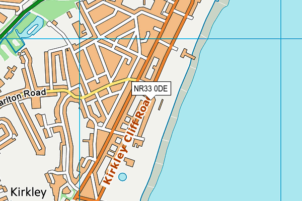NR33 0DE map - OS VectorMap District (Ordnance Survey)