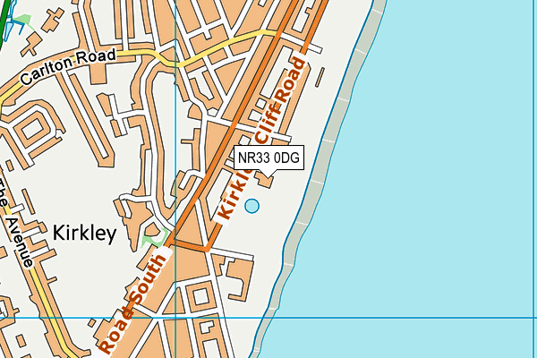 Kensington Gardens map (NR33 0DG) - OS VectorMap District (Ordnance Survey)