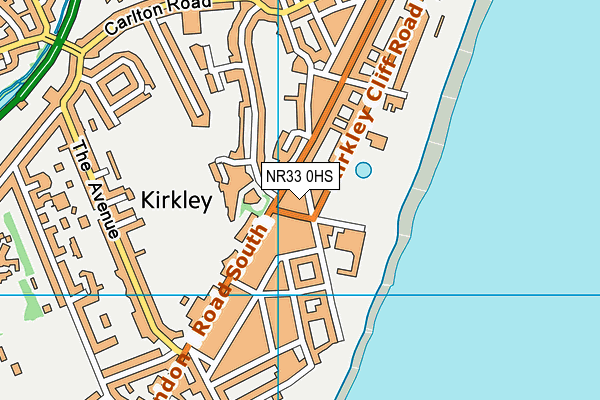 NR33 0HS map - OS VectorMap District (Ordnance Survey)