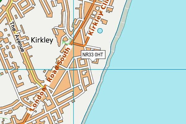 NR33 0HT map - OS VectorMap District (Ordnance Survey)