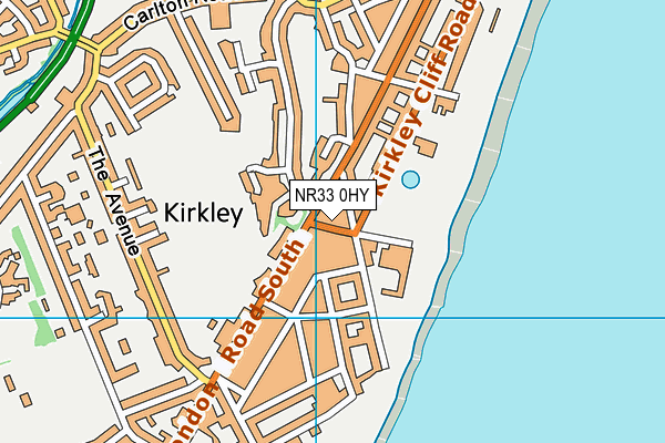 NR33 0HY map - OS VectorMap District (Ordnance Survey)