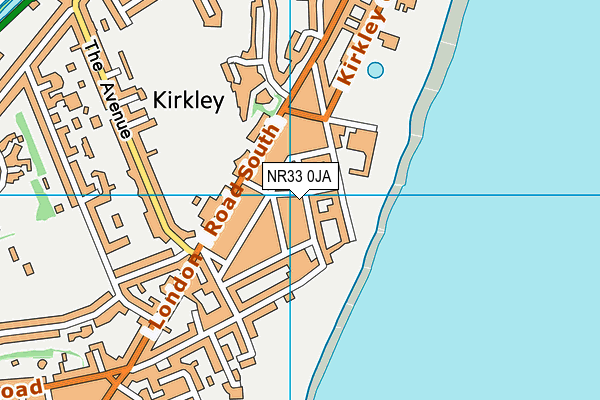 NR33 0JA map - OS VectorMap District (Ordnance Survey)