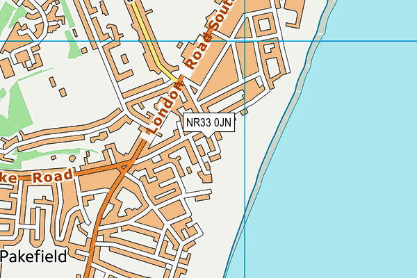 NR33 0JN map - OS VectorMap District (Ordnance Survey)