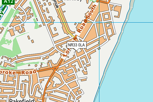 NR33 0LA map - OS VectorMap District (Ordnance Survey)