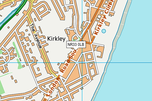 NR33 0LB map - OS VectorMap District (Ordnance Survey)