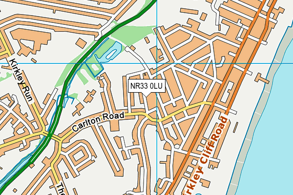 NR33 0LU map - OS VectorMap District (Ordnance Survey)