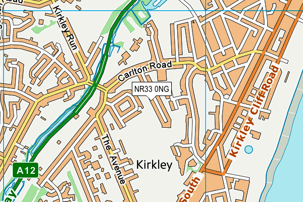 NR33 0NG map - OS VectorMap District (Ordnance Survey)