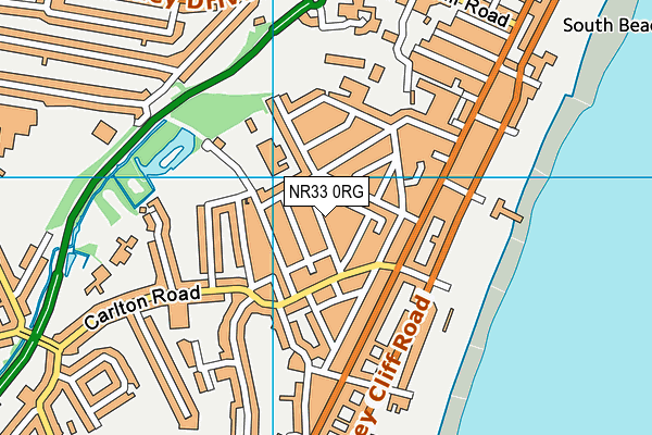 NR33 0RG map - OS VectorMap District (Ordnance Survey)