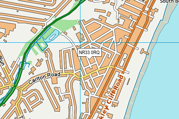 NR33 0RQ map - OS VectorMap District (Ordnance Survey)