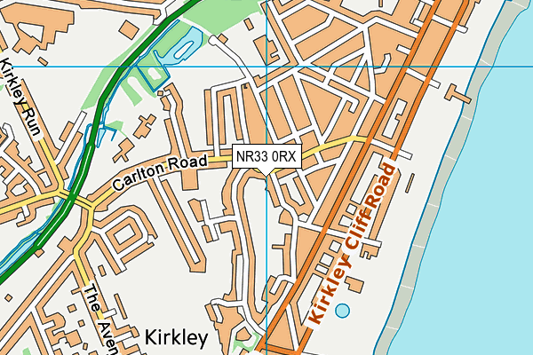 NR33 0RX map - OS VectorMap District (Ordnance Survey)