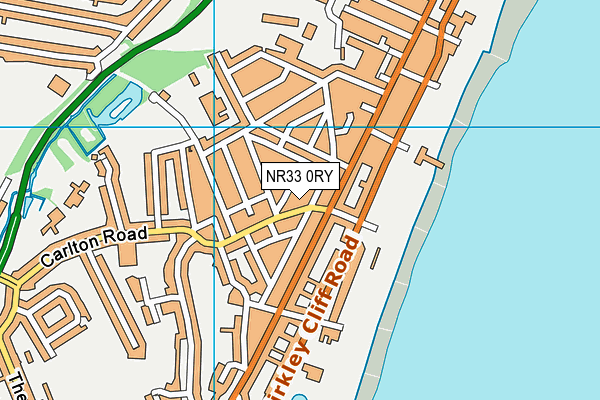 NR33 0RY map - OS VectorMap District (Ordnance Survey)