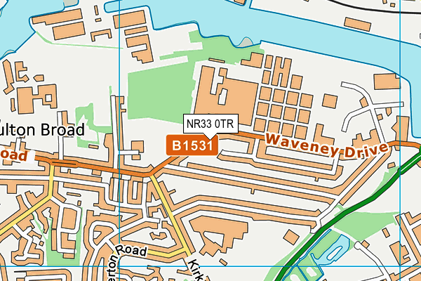 NR33 0TR map - OS VectorMap District (Ordnance Survey)