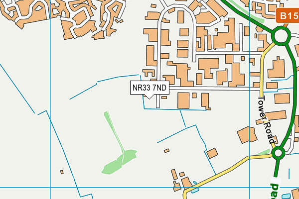 The Gym Group (Lowestoft) map (NR33 7ND) - OS VectorMap District (Ordnance Survey)