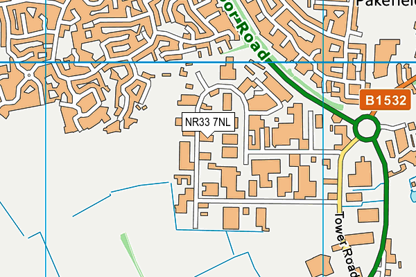 NR33 7NL map - OS VectorMap District (Ordnance Survey)